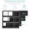 Best Choice Products 9-Cube Bookshelf, 13.5in Display Storage System, Organizer w/ Removable Back Panels